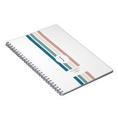 パステルカラーのミニマルデザイン ノートブック (右側)