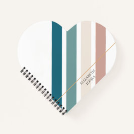 パステルカラーのミニマルデザイン ノートブック