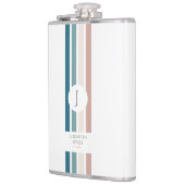 パステルカラーのミニマルデザイン フラスク (左)