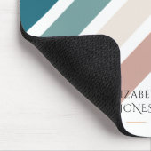 パステルカラーのミニマルデザイン マウスパッド (コーナー)