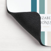 パステルカラーのミニマルデザイン マウスパッド (コーナー)