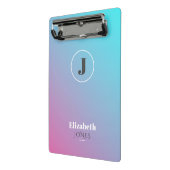 パステルカラーのミニマルデザイン ミニクリップボード (アングル2)