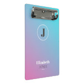 パステルカラーのミニマルデザイン ミニクリップボード (アングル)