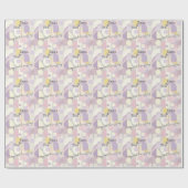 パステルカラーのミニマル抽象デザイン ラッピングペーパー (フラット)