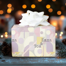 パステルカラーのミニマル抽象デザイン