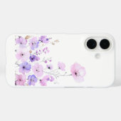 パステルカラーのワイルドフラワーガーデン ソフトな花の開花 Case-Mate iPhoneケース (裏面 (横))