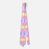 パステルカラーの多色模様 ネクタイ (正面)
