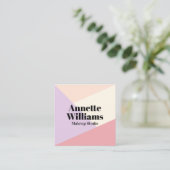 パステルカラーの宇宙 スクエア名刺 (スタンド正面)