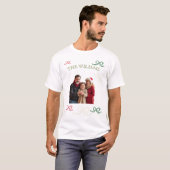 パステルカラーの家族写真のカスタムオーダー Tシャツ (正面フル)