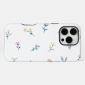 パステルカラーの小さくて繊細な花 iPhoneケース (裏面横)