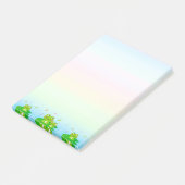 パステルカラーの小さなカエル ポストイット (アングル)