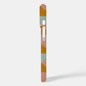 パステルカラーの幾何パタ自然ーンデザイン Case-Mate iPhoneケース (裏面 / 左)