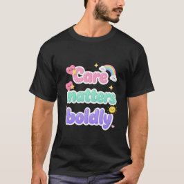 パステルカラーの愛を伝えるデザイン Tシャツ