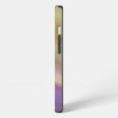 パステルカラーの抽象画 iPhoneケース (左側面)