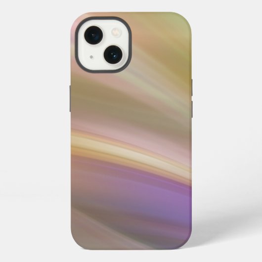 パステルカラーの抽象画 iPhoneケース (裏面)
