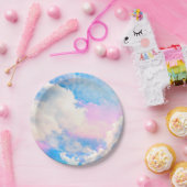 パステルカラーの曇り空1 ペーパープレート (パーティー)