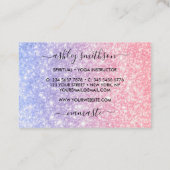 パステルカラーの月を持つ人魚 名刺 (裏面)