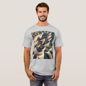 パステルカラーの流れ Tシャツ (正面フル)