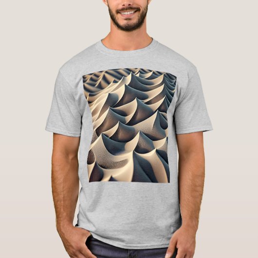 パステルカラーの流れ Tシャツ (正面)