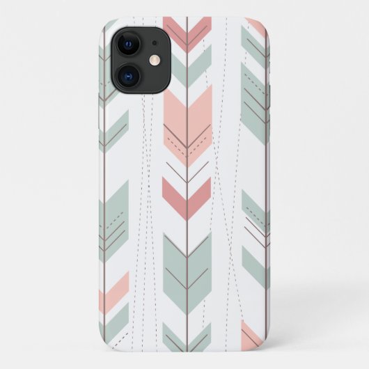 パステルカラーの種族の矢パターン Case-Mate iPhoneケース (裏面)