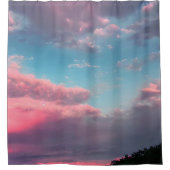 パステルカラーの空 シャワーカーテン (正面)