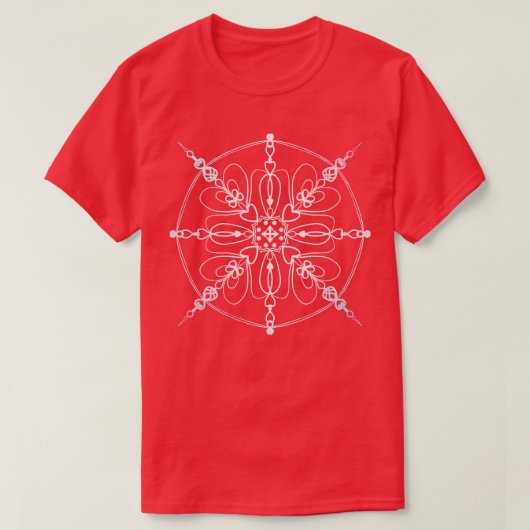 パステルカラーの美しいマンダラ Tシャツ (デザイン正面)