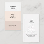 パステルカラーの美しい名刺。 名刺 (正面/裏面)