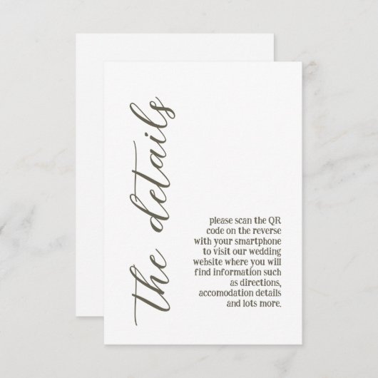 パステルカラーの花のウェディング エンクロージャーカード (正面/裏面)