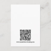 パステルカラーの花のウェディング エンクロージャーカード (裏面)