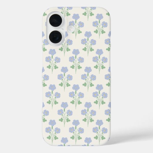 パステルカラーの草原風なやわらかなボタニカル柄 Case-Mate iPhoneケース (裏面)