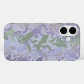 パステルカラーの葉っぱの這う蔦の図案 Case-Mate iPhoneケース (裏面 (横))