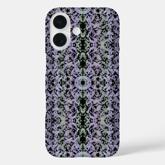 パステルカラーの葉の這う蔦の描画パターン Case-Mate iPhoneケース (裏面)
