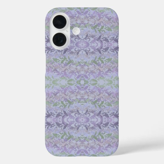 パステルカラーの葉の這う蔦の描画パターン Case-Mate iPhoneケース (裏面)