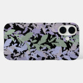 パステルカラーの葉の這う蔦の模様 Case-Mate iPhoneケース (裏面 (横))