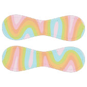 パステルカラーの虹のぐねぐね線 ソフトボール (パネル)