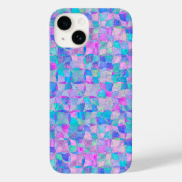 パステルカラーの虹色なシームレス幾何学模様 Case-Mate iPhone 14ケース