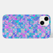 パステルカラーの虹色なシームレス幾何学模様 Case-Mate iPhoneケース (裏面 (横))