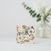 パステルカラーの蝶と花 エンクロージャーカード (スタンド正面)