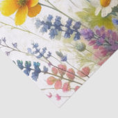 パステルカラーの野の花のデコパージュ 薄葉紙 (詳細)