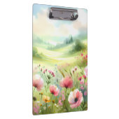 パステルカラーの野の花の草原風景 クリップボード (右)