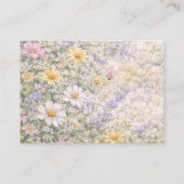 パステルカラーの野の花の草原 春のベビー向け絵本 エンクロージャーカード (裏面)