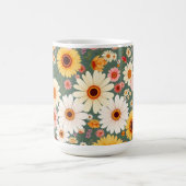 パステルカラーの野の花 コーヒーマグ コーヒーマグカップ (中央)