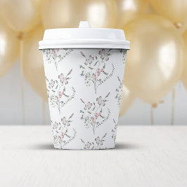 パステルカラーの野の花 紙コップ