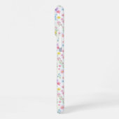 パステルカラーの野花の草原柄 iPhoneケース (左側面)