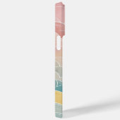 パステルカラーの防水庭園パターン Case-Mate iPhoneケース (裏面 / 右)