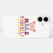 パステルカラーの「自分を優先する」セルフケアグラフィック Case-Mate iPhoneケース (裏面 (横))