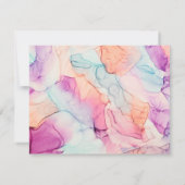 パステルカラーアルコールインパーソナライズされたク ノートカード (裏面)