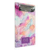 パステルカラーアルコールインパーソナライズされたク ミニクリップボード (アングル)