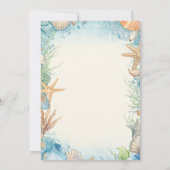 パステルカラーアンダーザシーベビーシャワー招待状 招待状 (裏面)