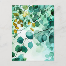 パステルカラーイラストレーションの水離れ色 ポストカード